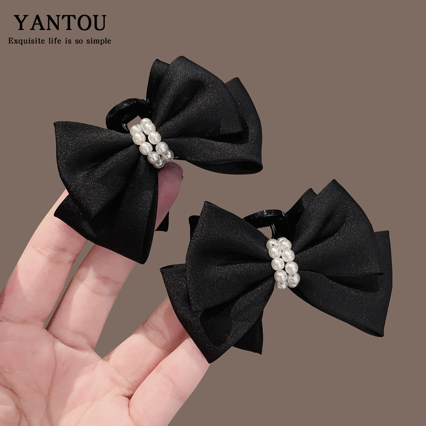 双面珍珠蝴蝶结刘海发夹侧边公主头抓夹小号发饰2025新款发卡女,饰品/流行首饰/时尚饰品新,发饰,淘宝优惠券,粉丝福利购,淘宝优惠卷