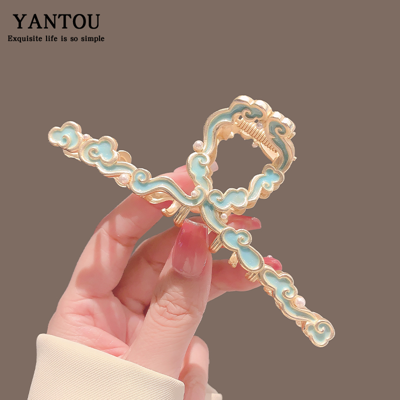 颜透抓夹合金/镀银/镀金日韩