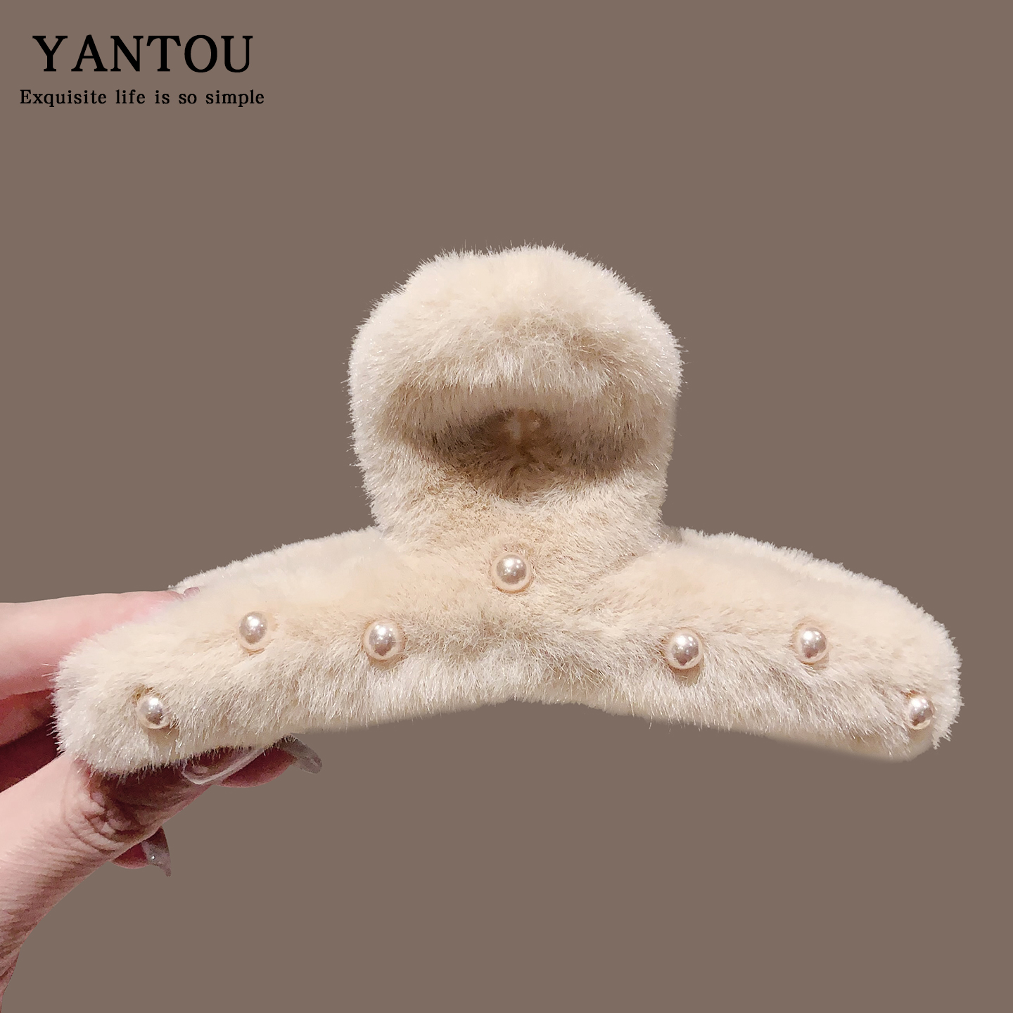 盘发鲨鱼夹头饰高级感新款夹子