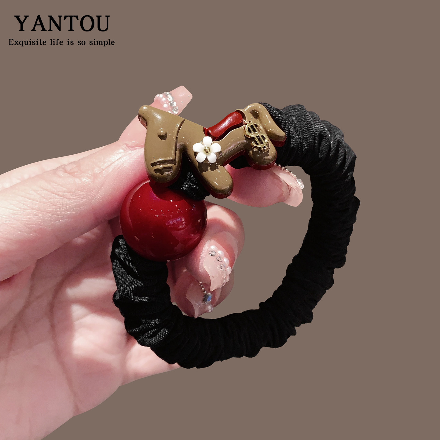 2026马年本命年发绳小肠发圈女高马尾扎头绳皮筋红色新年小马头饰,饰品/流行首饰/时尚饰品新,发饰,淘宝优惠券,粉丝福利购,淘宝优惠卷