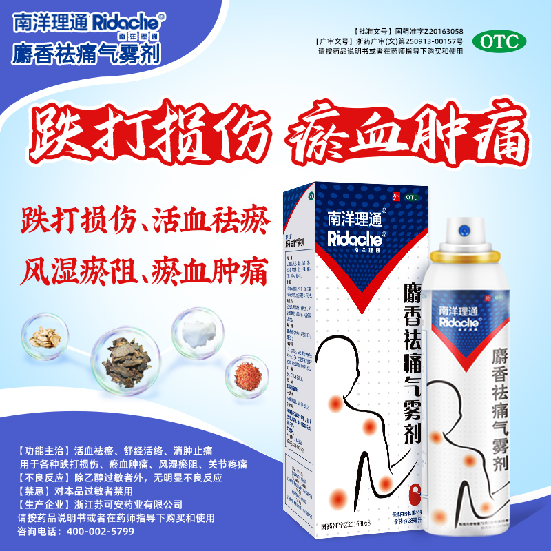 活血化淤，舒经活络，消肿止痛