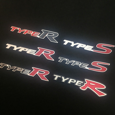 适用於本田飞度凌派思域TYPER车标改装金属贴个性车身装饰贴尾标