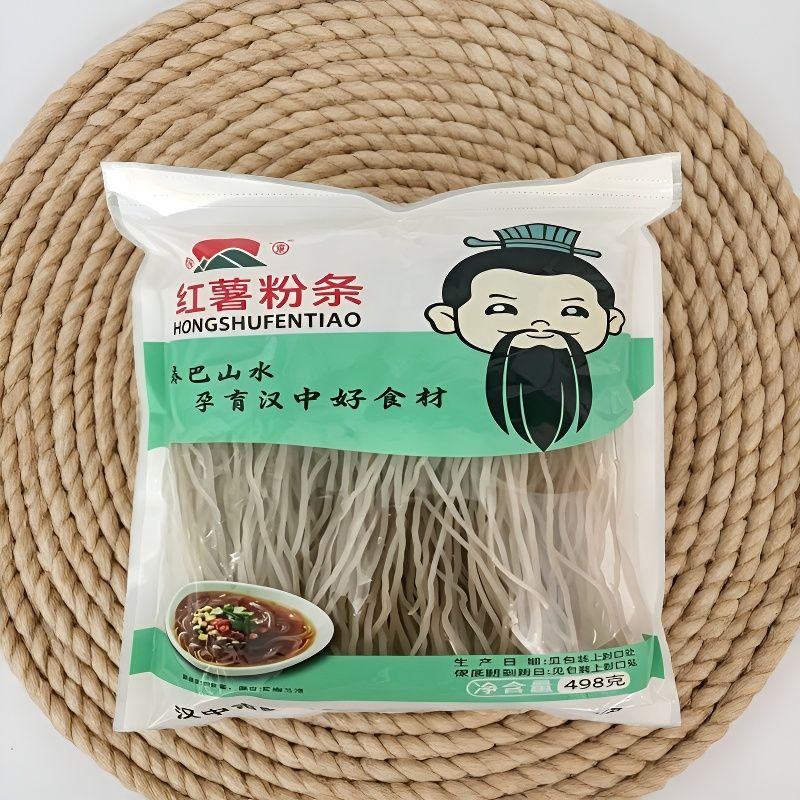 陕西特产荣富红薯粉条正宗手工番薯农家地瓜粉干货整箱包邮
