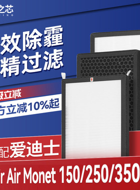 适配爱迪士新风系统过滤网Inspir AIR Monet 150/250/350复合滤芯