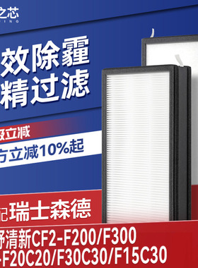 适配森德新风系统康舒清新滤芯CF2-F200/F300过滤网F20C20/F15C30