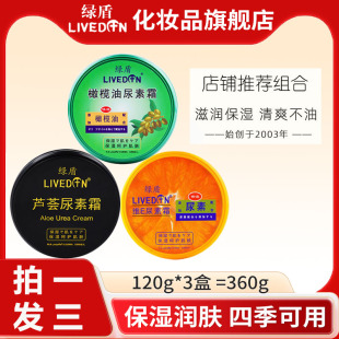 3盒绿盾橄榄油尿素护手霜女滋润手霜保湿 秋冬防干裂清爽不油腻