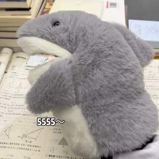 小鲨鱼手偶手套玩偶公仔可张嘴娃娃动嘴整蛊毛绒玩具鲨臂生日礼物