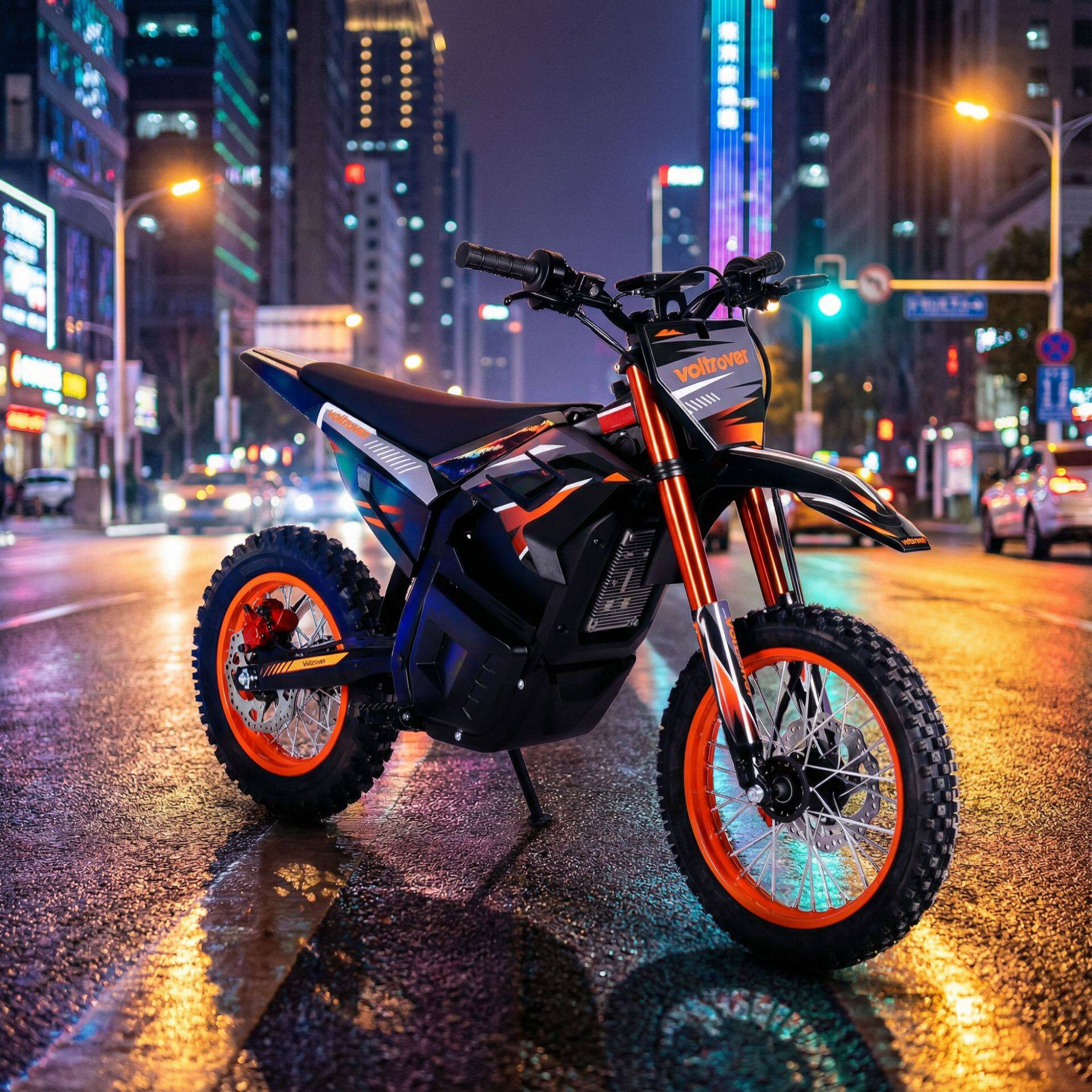 越野电动摩托车2500w小型越野摩托山地摩托全地形雪地车跨境出口