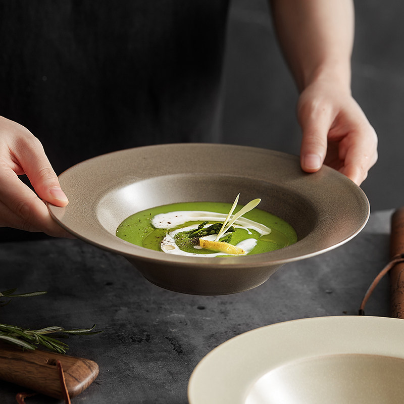 非洲之夜高颜值意大利面盘子创意西餐盘草帽盘高级感轻奢复古餐盘,餐饮具,盘,淘宝优惠券,粉丝福利购,淘宝优惠卷