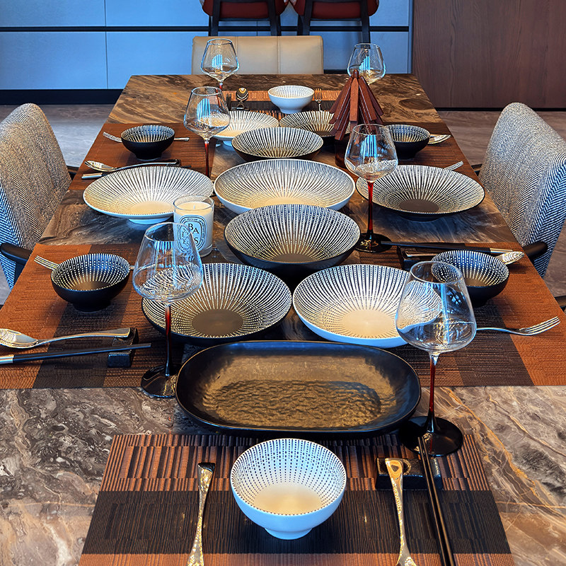非洲之夜餐具套装釉下彩高温烧制