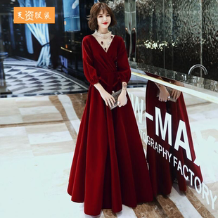 大码敬酒服新娘结婚订婚礼服胖mm200斤回门高腰遮肚子显瘦女春季