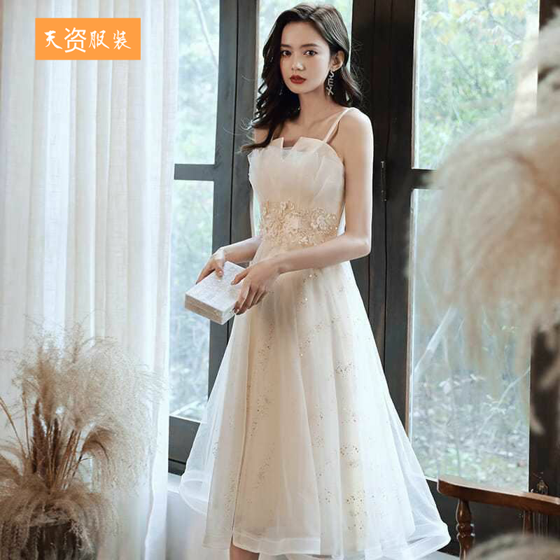 宴会晚礼服2024新款吊带抹胸礼服/晚装