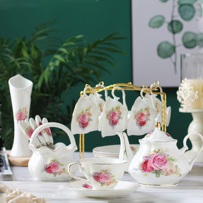 GJU8欧式小奢华咖啡杯茶壶套装英式茶具下午茶茶具器具家用优