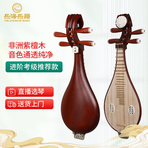 乐海柳琴乐器奥氏黄檀木考级演奏