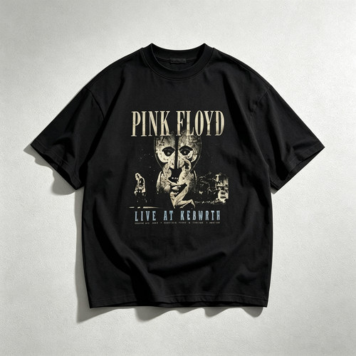 授权现货 AURA THREADS 重磅 Pink Floyd复古印花宽松男女短袖T恤