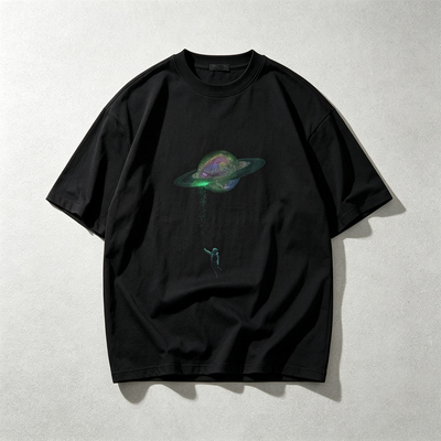 授权现货 Aura Threads小众梦幻星云数码印花百搭男女夏季情侣T恤