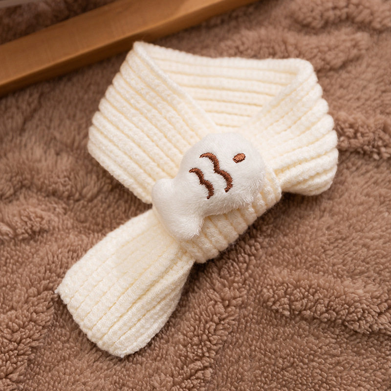 跨境新品可爱立体小鱼配件围巾宠物系列针织围巾保暖宠物装饰服饰