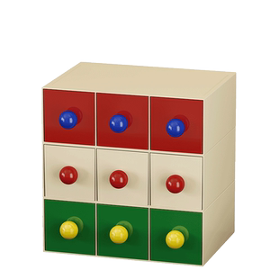 桌面多巴胺收纳盒抽屉式宿舍桌上文具整理盒子玄关杂物置物架摆件