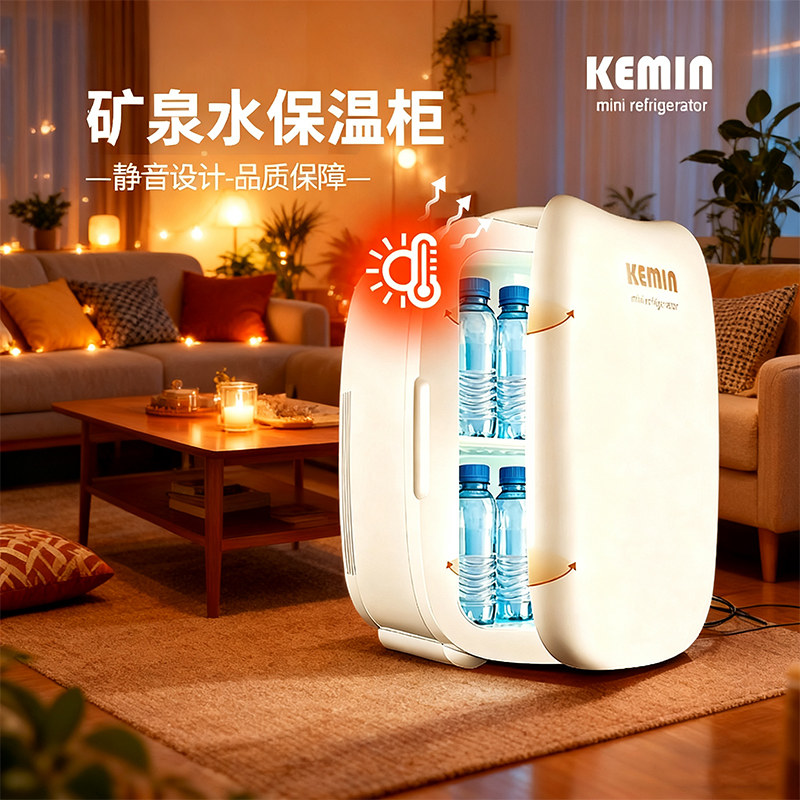 矿泉水保温柜保温箱小型家用宿舍饮料12v可携式瓶装矿泉水加热箱