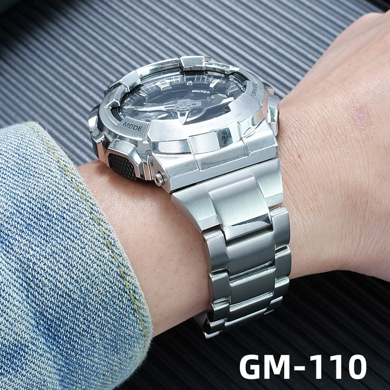 卡西欧小钢炮5553/GM-110钢表带