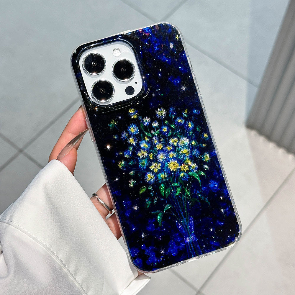 星空滴胶闪粉适用苹果17promax手机壳空子花女神iPhone16保护套15,3C数码配件,手机保护套/壳,淘宝优惠券,粉丝福利购,淘宝优惠卷