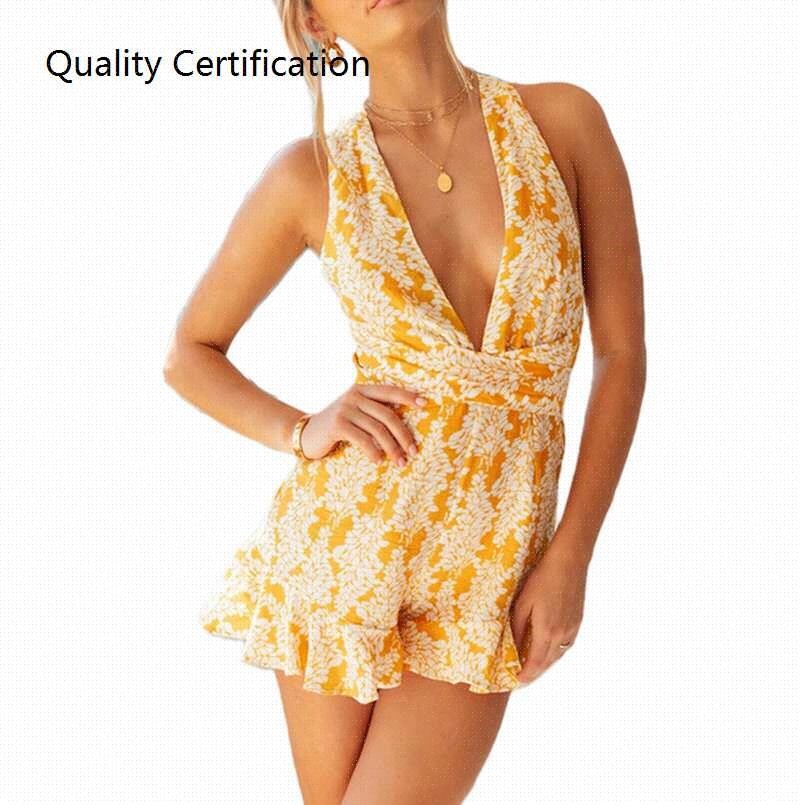 playsuit Jumpsuit Romper Sexy V Neck Beach Bo|ruв категории Женская одежда, брюки, брюки - от Buy2taobao.com для оказания профессиональной услуги покупки агента Taobao