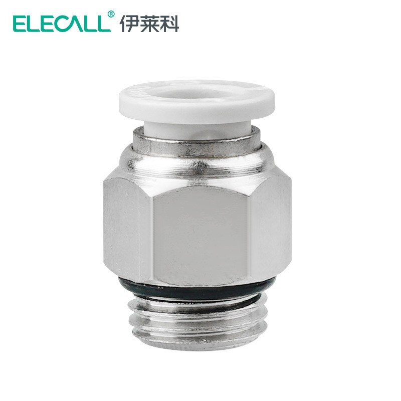 伊莱科高端PC快插螺纹直通接头PCF内螺纹快速接头PC快速气动接头5