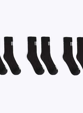 纯黑色11 bbs袜子中短筒春秋款竹纤维运动风百搭篮球男生夏