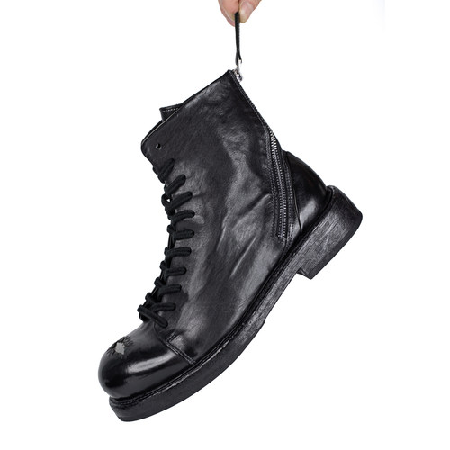 ROGRO暗黑做旧破坏铁头马丁靴