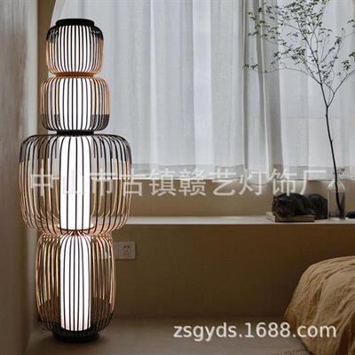 日式落地灯设计感客厅沙发边立式台灯后现代设计师酒店民宿地灯