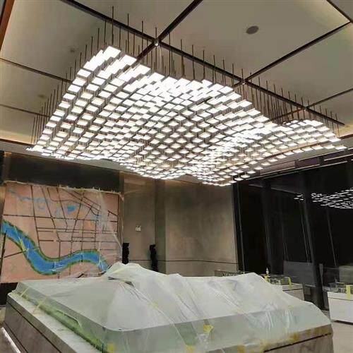 大型吊灯非标工程吸顶造型灯酒店售楼部沙盘宴会厅定制灯具艺术