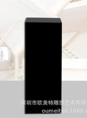 厂家尺寸可定制蒙古黑雕塑摆台样板房酒店大堂长方形圆柱大理石