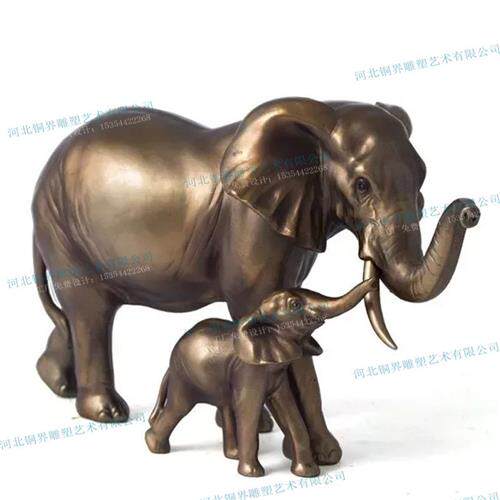 大象铸铜动物雕塑草原森林喷水象树皮象亚非洲大象猛犸象景观雕塑