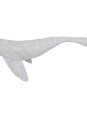 铁艺不锈钢镂空鲸鱼海豚网格编织酒店展厅海洋动物悬吊装饰品雕塑