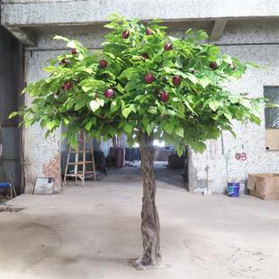 仿真苹果树人工果树造景室内外装 饰大型仿真植物假苹果树厂家
