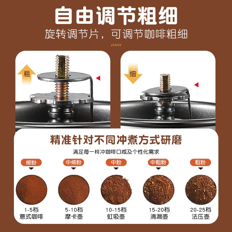 手磨咖啡机小g型家用手冲咖啡套装器具咖啡豆研磨机手动手摇磨豆