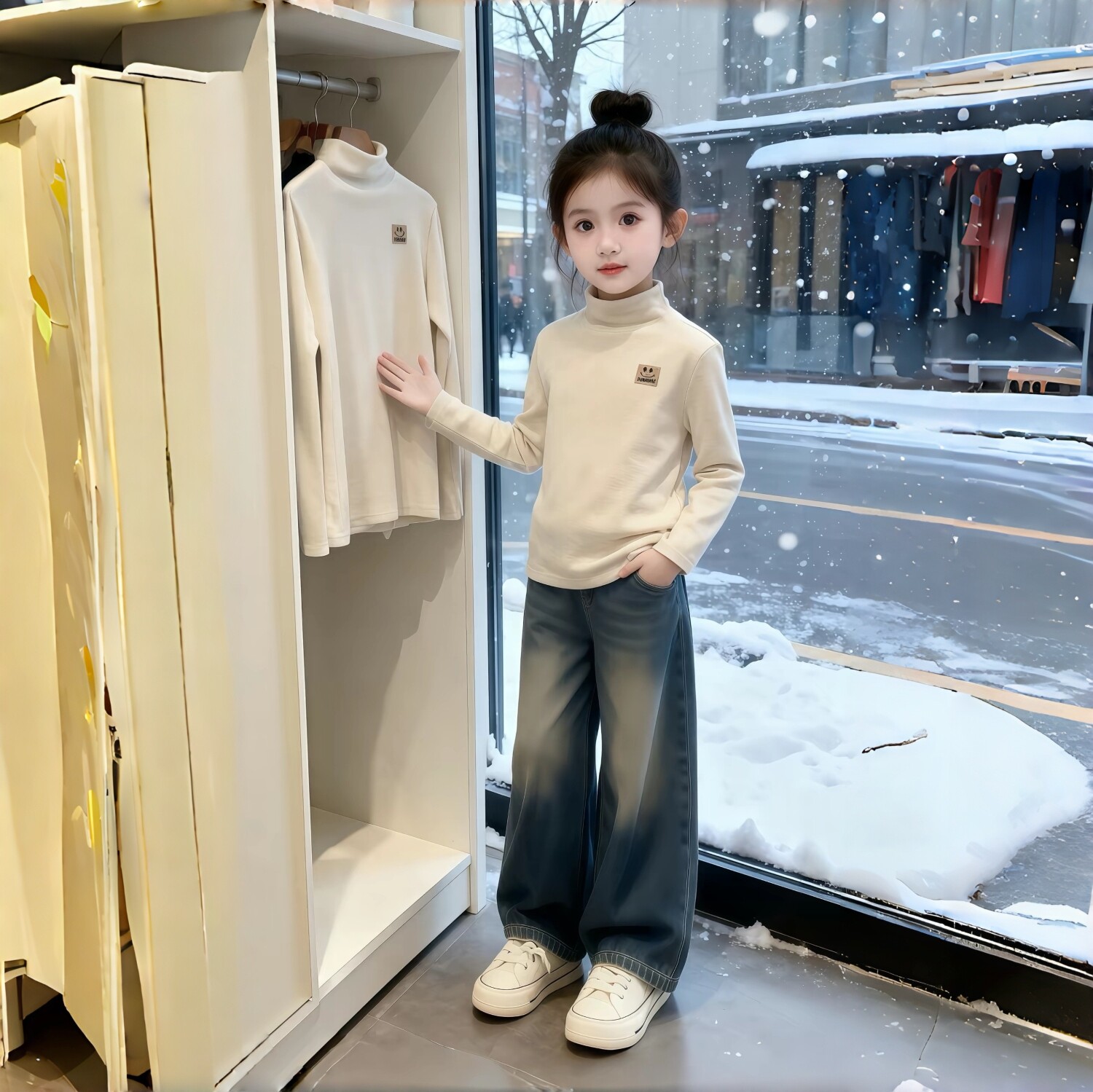 德绒半高领打底衫男女童内搭2025年冬新款加绒加厚长袖t恤女上衣,童装/婴儿装/亲子装,T恤,淘宝优惠券,粉丝福利购,淘宝优惠卷