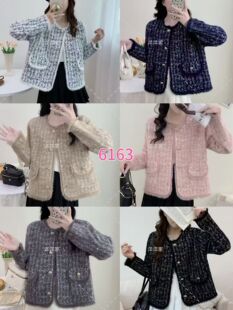 小香风格子外搭外套女秋冬款气质名媛流苏短款时尚休闲上衣女