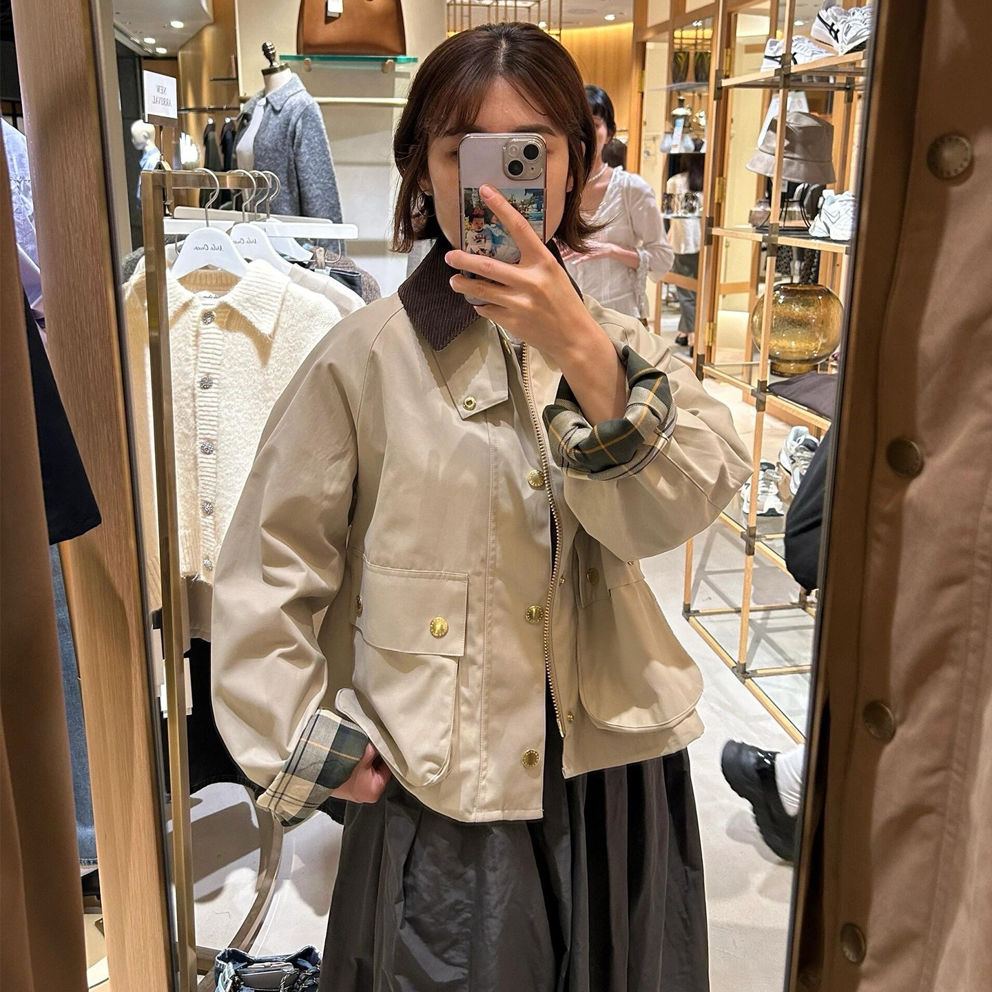 巴伯Milaowen联名复古猎装外套