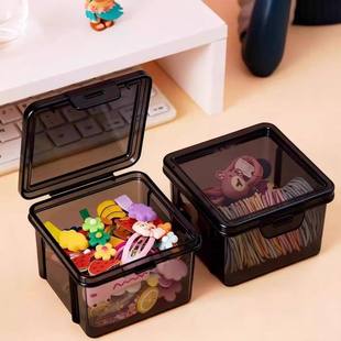 卡片收纳盒透明桌面大容量儿童分格小卡整理盒追星奥特曼卡牌盒子