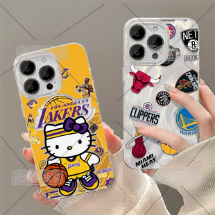 NBA湖人科比东契奇77适用苹果iPhone 11 12pro 15plus xs max 高级羽纱镂空球星手机壳 华为Vivo小米