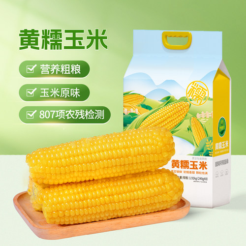 非转基因黄糯玉米240g*8根