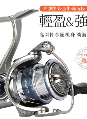 钓之屋银隼金属路亚纺车轮轻量化远投鱼线轮根钓鲈钓海鲈翘嘴鲅鱼