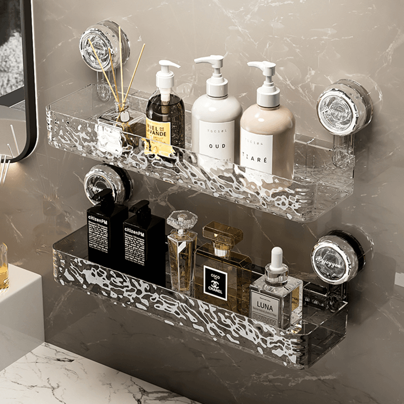 水波纹吸盘置物架厕所洗手洗漱台浴室化妆品免打孔墙上壁挂收纳盒,家庭/个人清洁工具,浴室角架/置物架,淘宝优惠券,粉丝福利购,淘宝优惠卷