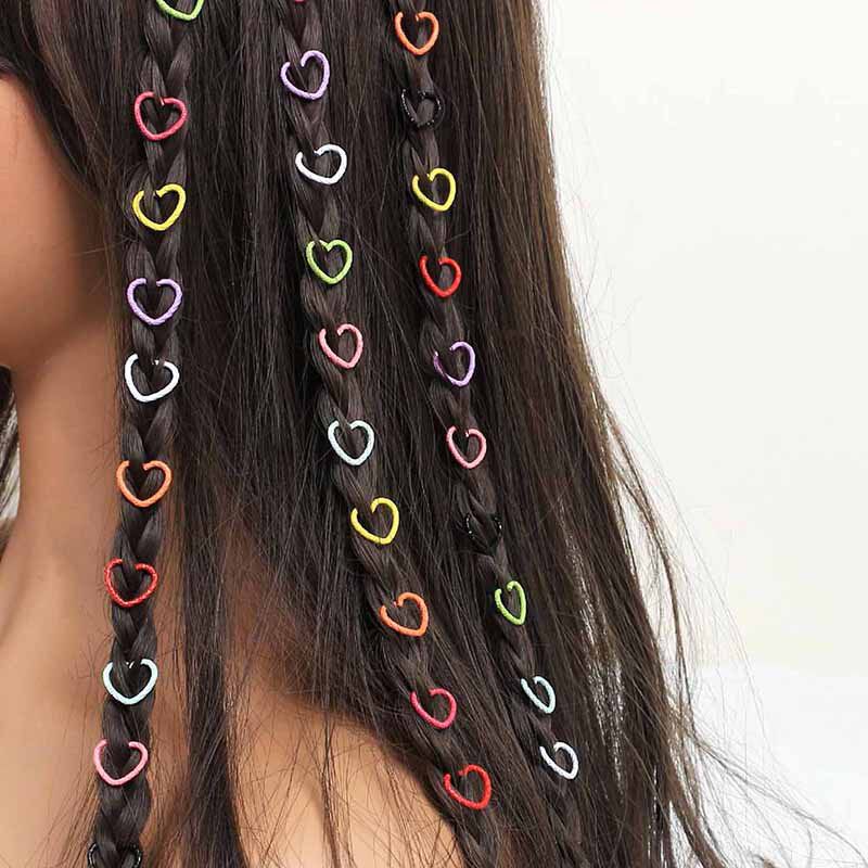 Ins dopamine star hair accessory fashion metal braided hair
