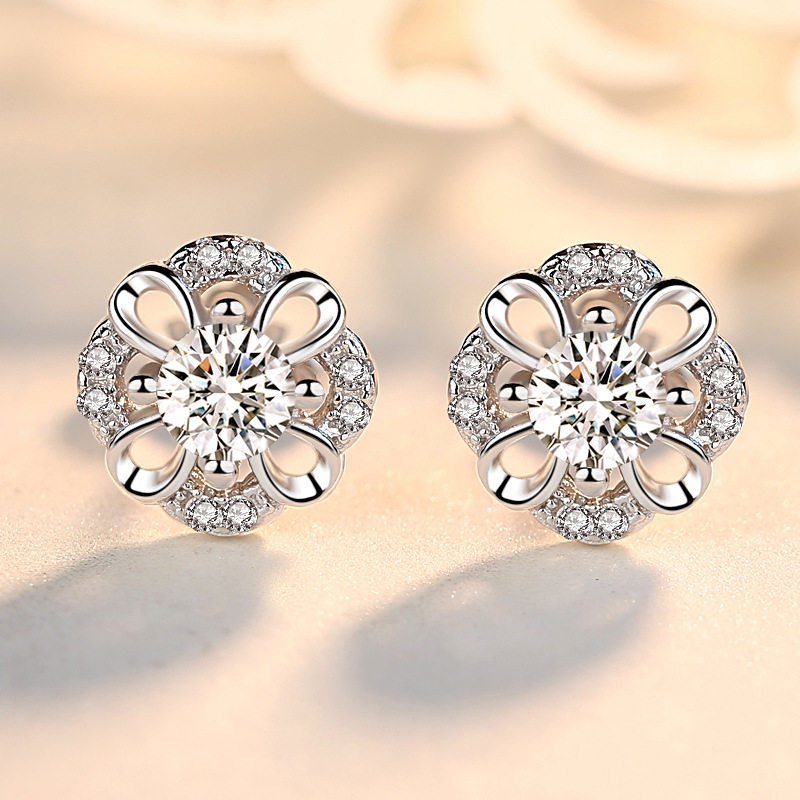 纯银999Gold Bright Silver Plated Ear Hooks Earring Wires for
