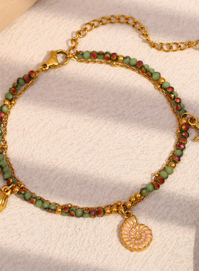 Stainless Steel Bracelet for Women Trendy 18K Plated Jewelry