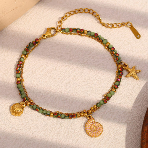 Stainless Steel Bracelet for Women Trendy 18K Plated Jewelry