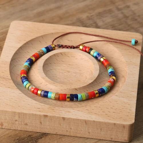 li Lapis Picasso Jasper Healing Energy Bracelets Men Jewelry