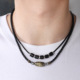 navy Clavicle Blue Necklace Tianzhu Wax Retro Braided Chain